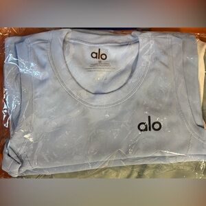 ALO Yoga Blue Tank Top Soft Athletic Wear